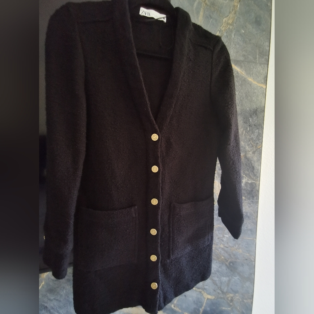 ZARA tweed cardigan